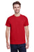 Gildan G200 Mens Ultra Short Sleeve Crewneck T-Shirt Red Front