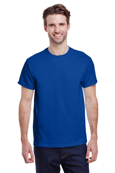 Gildan G200 Mens Ultra Short Sleeve Crewneck T-Shirt Metro Blue Front