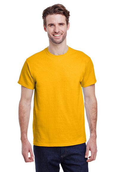 Gildan G200 Mens Ultra Short Sleeve Crewneck T-Shirt Gold Front