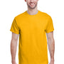 Gildan Mens Ultra Short Sleeve Crewneck T-Shirt - Gold