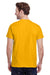 Gildan G200 Mens Ultra Short Sleeve Crewneck T-Shirt Gold Back