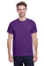 Gildan G200 Mens Ultra Short Sleeve Crewneck T-Shirt Purple Front