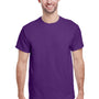 Gildan Mens Ultra Short Sleeve Crewneck T-Shirt - Purple