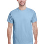 Gildan Mens Ultra Short Sleeve Crewneck T-Shirt - Light Blue