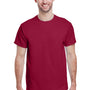 Gildan Mens Ultra Short Sleeve Crewneck T-Shirt - Cardinal Red