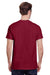 Gildan G200 Mens Ultra Short Sleeve Crewneck T-Shirt Antique Cherry Red Back