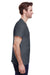 Gildan G200 Mens Ultra Short Sleeve Crewneck T-Shirt Heather Dark Grey Side