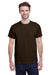 Gildan G200 Mens Ultra Short Sleeve Crewneck T-Shirt Chocolate Brown Front
