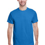 Gildan Mens Ultra Short Sleeve Crewneck T-Shirt - Iris Blue