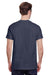 Gildan G200 Mens Ultra Short Sleeve Crewneck T-Shirt Heather Navy Blue Back