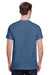 Gildan G200 Mens Ultra Short Sleeve Crewneck T-Shirt Heather Indigo Blue Back
