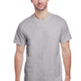 Gildan Mens Ultra Short Sleeve Crewneck T-Shirt - Sport Grey