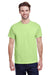 Gildan G200 Mens Ultra Short Sleeve Crewneck T-Shirt Mint Green Front