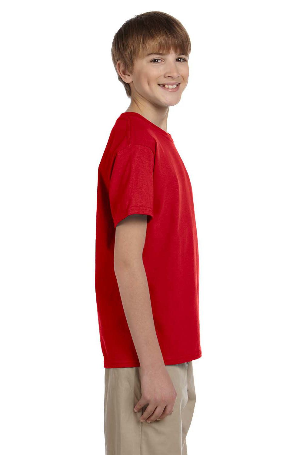 Gildan G200B Youth Ultra Short Sleeve Crewneck T-Shirt Cherry Red Side