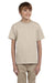 Gildan G200B Youth Ultra Short Sleeve Crewneck T-Shirt Sand Brown Front