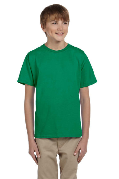 Gildan G200B Youth Ultra Short Sleeve Crewneck T-Shirt Kelly Green Front