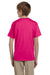 Gildan G200B Youth Ultra Short Sleeve Crewneck T-Shirt Heliconia Pink Back