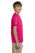 Gildan G200B Youth Ultra Short Sleeve Crewneck T-Shirt Heliconia Pink Side