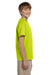 Gildan G200B Youth Ultra Short Sleeve Crewneck T-Shirt Safety Green Side
