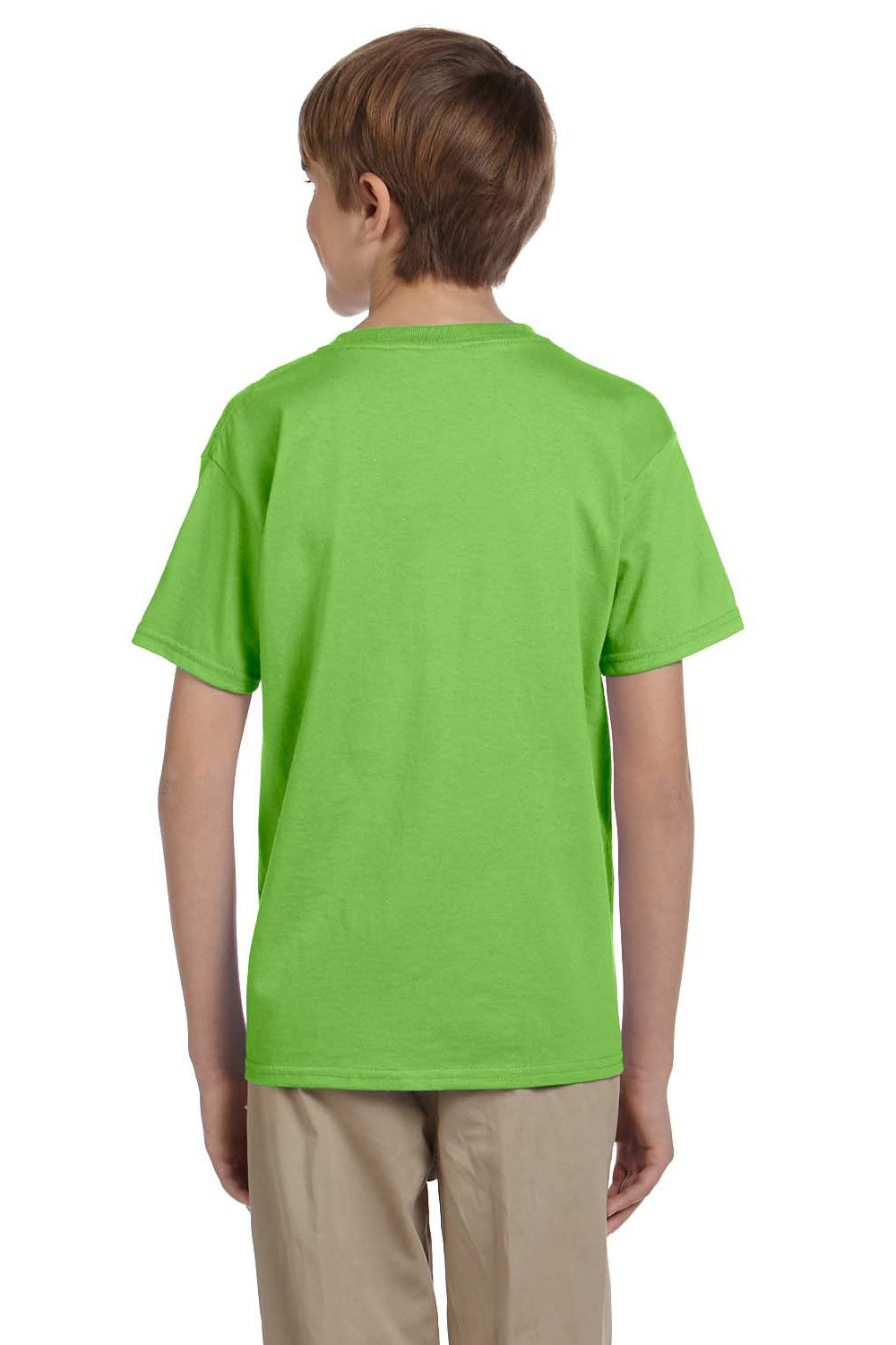 Gildan G200B Youth Ultra Short Sleeve Crewneck T-Shirt Lime Green Back