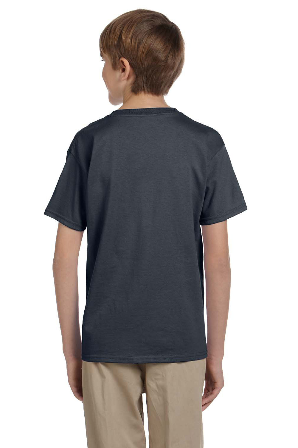 Gildan G200B Youth Ultra Short Sleeve Crewneck T-Shirt Charcoal Grey Back