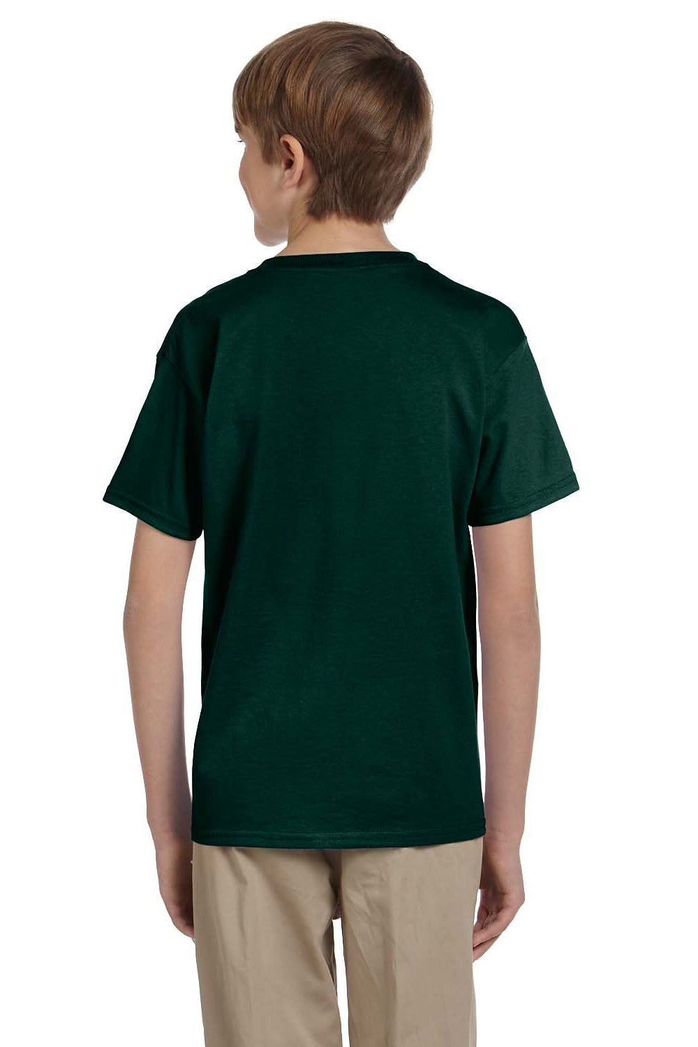 Gildan G200B Youth Ultra Short Sleeve Crewneck T-Shirt Forest Green Back