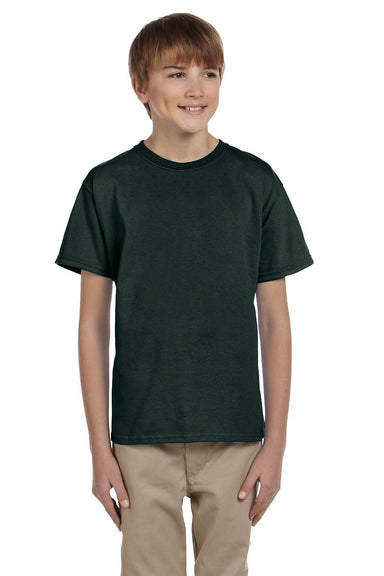 Gildan G200B Youth Ultra Short Sleeve Crewneck T-Shirt Forest Green Front