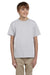 Gildan G200B Youth Ultra Short Sleeve Crewneck T-Shirt Ash Grey Front