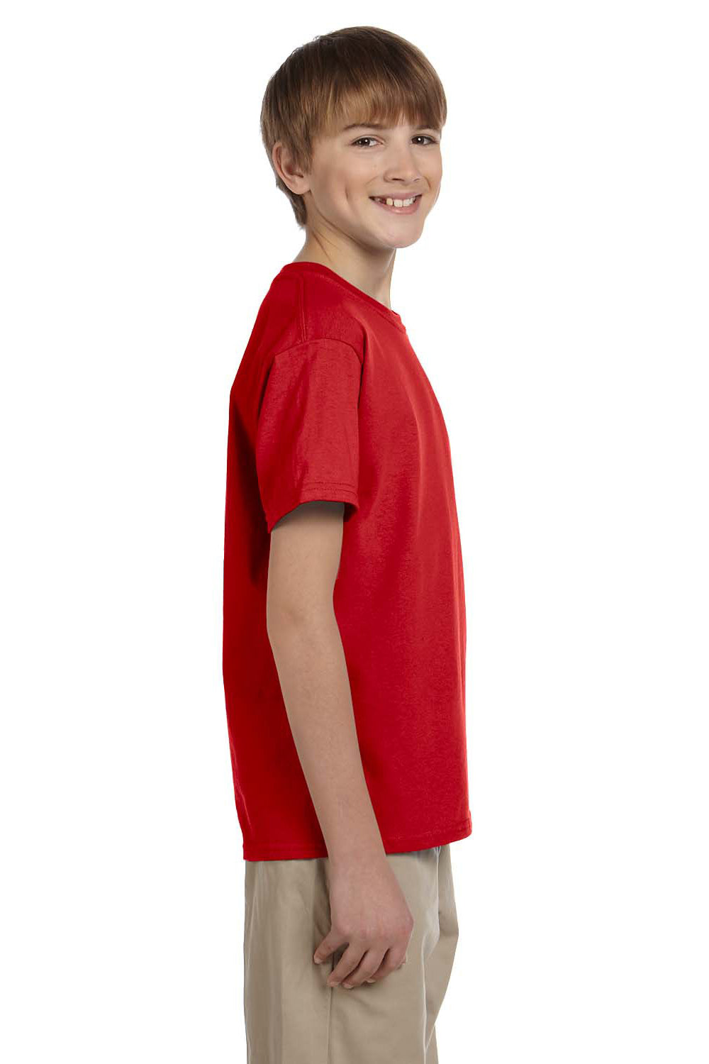 Gildan G200B Youth Ultra Short Sleeve Crewneck T-Shirt Red Side
