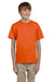 Gildan G200B Youth Ultra Short Sleeve Crewneck T-Shirt Orange Front