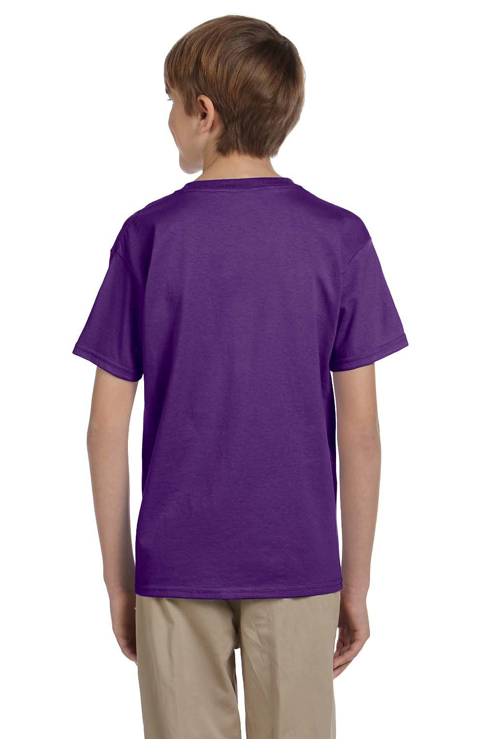 Gildan G200B Youth Ultra Short Sleeve Crewneck T-Shirt Purple Back