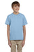 Gildan G200B Youth Ultra Short Sleeve Crewneck T-Shirt Light Blue Front