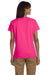 Gildan G200L Womens Ultra Short Sleeve Crewneck T-Shirt Heliconia Pink Back