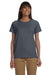 Gildan G200L Womens Ultra Short Sleeve Crewneck T-Shirt Charcoal Grey Front