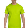 Gildan Mens Ultra Short Sleeve Crewneck T-Shirt w/ Pocket - Safety Green