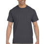 Gildan Mens Ultra Short Sleeve Crewneck T-Shirt w/ Pocket - Charcoal Grey