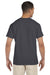 Gildan G230 Mens Ultra Short Sleeve Crewneck T-Shirt w/ Pocket Charcoal Grey Back