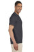 Gildan G230 Mens Ultra Short Sleeve Crewneck T-Shirt w/ Pocket Charcoal Grey Side