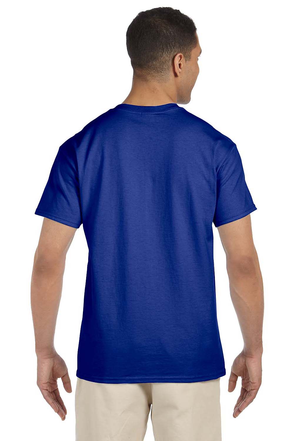 Gildan G230 Mens Ultra Short Sleeve Crewneck T-Shirt w/ Pocket Royal Blue Back