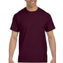 Gildan Mens Ultra Short Sleeve Crewneck T-Shirt w/ Pocket - Maroon - Closeout