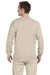 Gildan G240 Mens Ultra Long Sleeve Crewneck T-Shirt Sand Brown Back