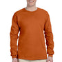 Gildan Mens Ultra Long Sleeve Crewneck T-Shirt - Texas Orange