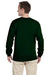 Gildan G240 Mens Ultra Long Sleeve Crewneck T-Shirt Forest Green Back