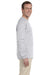 Gildan G240 Mens Ultra Long Sleeve Crewneck T-Shirt Ash Grey Side