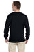 Gildan G240 Mens Ultra Long Sleeve Crewneck T-Shirt Black Back