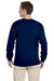 Gildan G240 Mens Ultra Long Sleeve Crewneck T-Shirt Navy Blue Back
