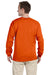 Gildan G240 Mens Ultra Long Sleeve Crewneck T-Shirt Orange Back
