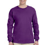 Gildan Mens Ultra Long Sleeve Crewneck T-Shirt - Purple