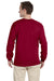 Gildan G240 Mens Ultra Long Sleeve Crewneck T-Shirt Cardinal Red Back