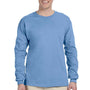 Gildan Mens Ultra Long Sleeve Crewneck T-Shirt - Carolina Blue